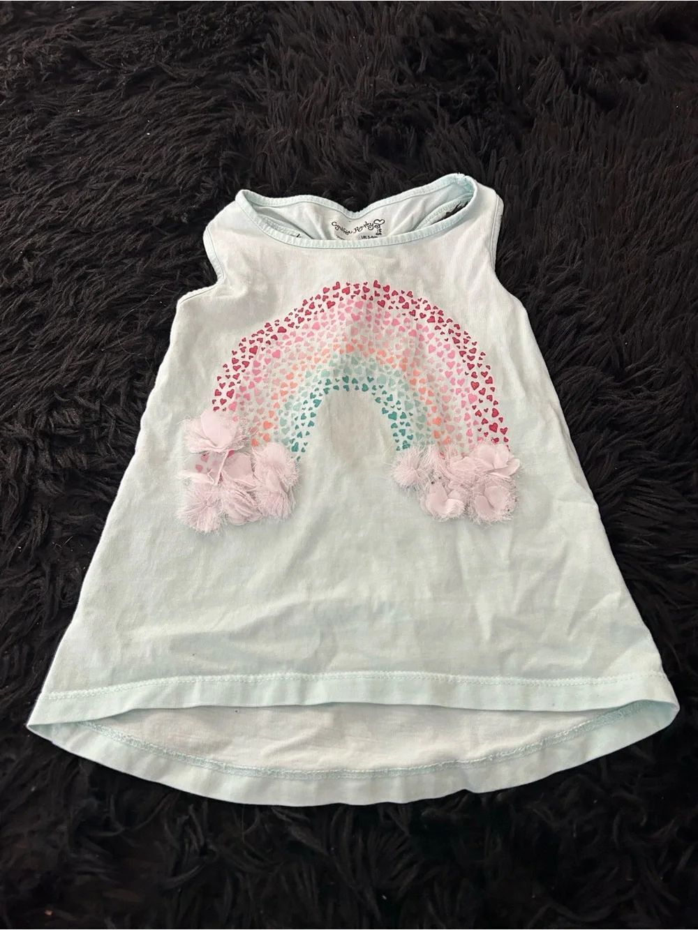 Cynthia Rowley rainbow tank top shirt tee sleeveless cotton kids girls xs 4T